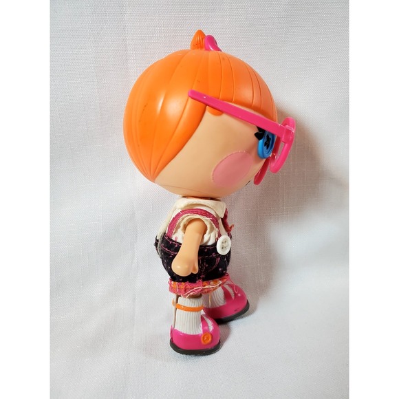 Lalaloopsy Jewel Sparkles Doll 8" Pink Glasses Orange Hair MGA Original Outfit - Picture 2 of 8